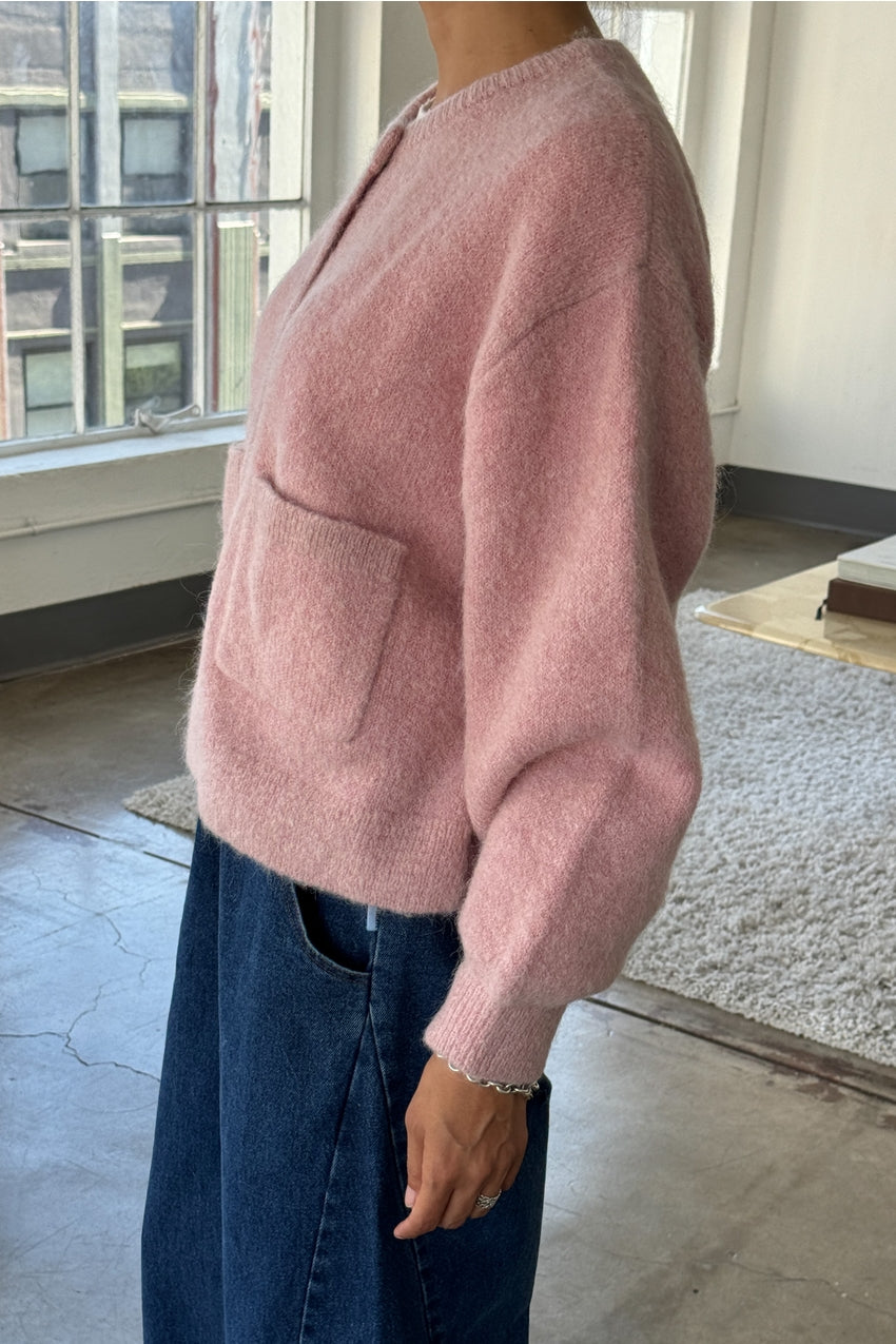 Pink rose cardigan sales