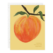 Peach Thank You Card