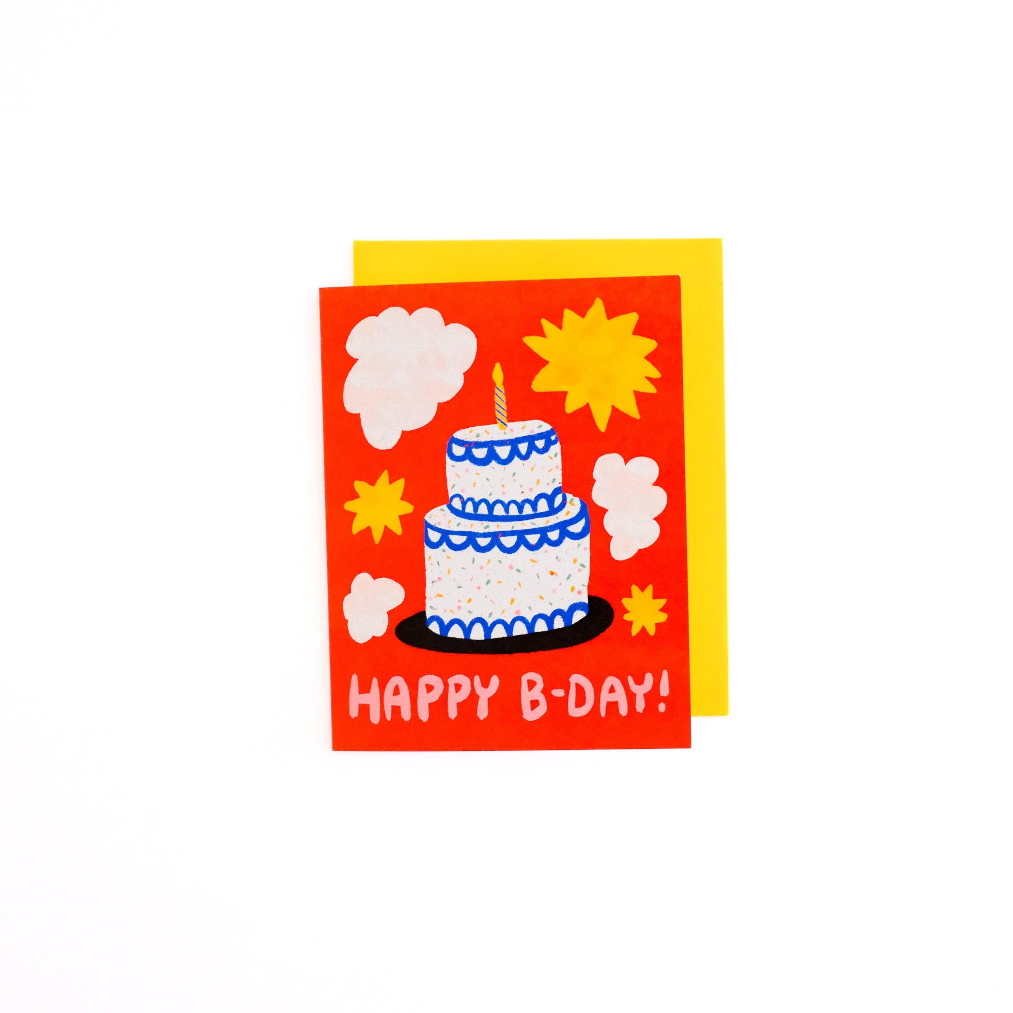 Happy B-day Sprinkle Cake Card