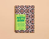 Letterpress A5 Spiral Notebook (Lined)—Autumn Quilt