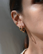 Gold Heli Hoops