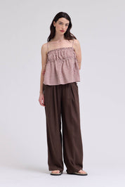 Crop Shirred Bust Tank Top