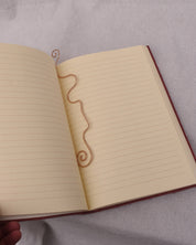 Spiral Hand Hammered Bronze Bookmark