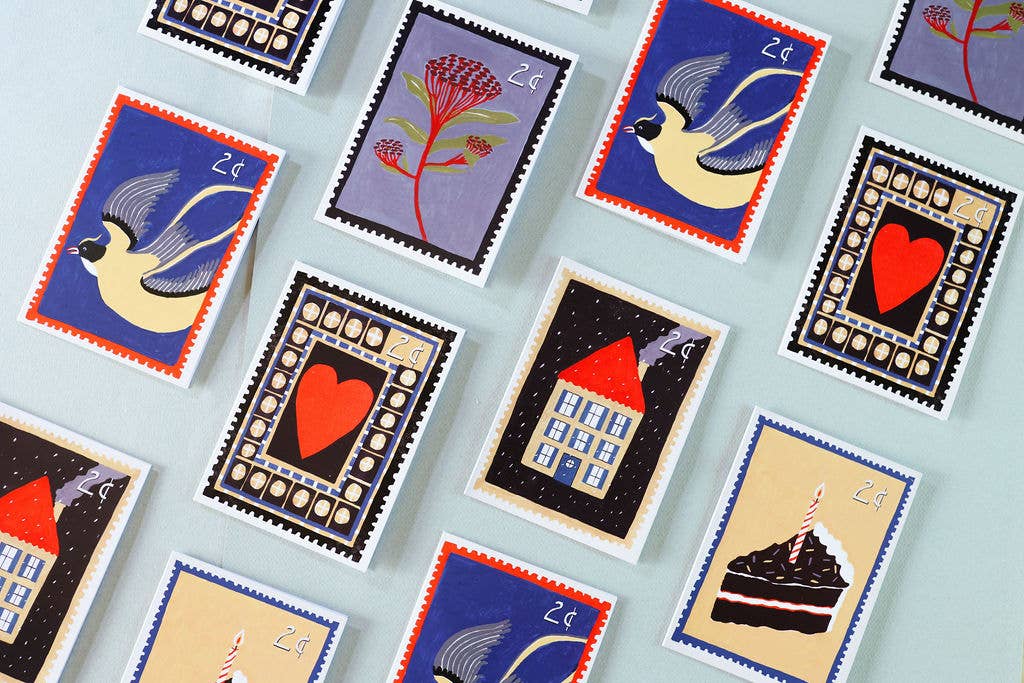 Love Vintage Stamp Card