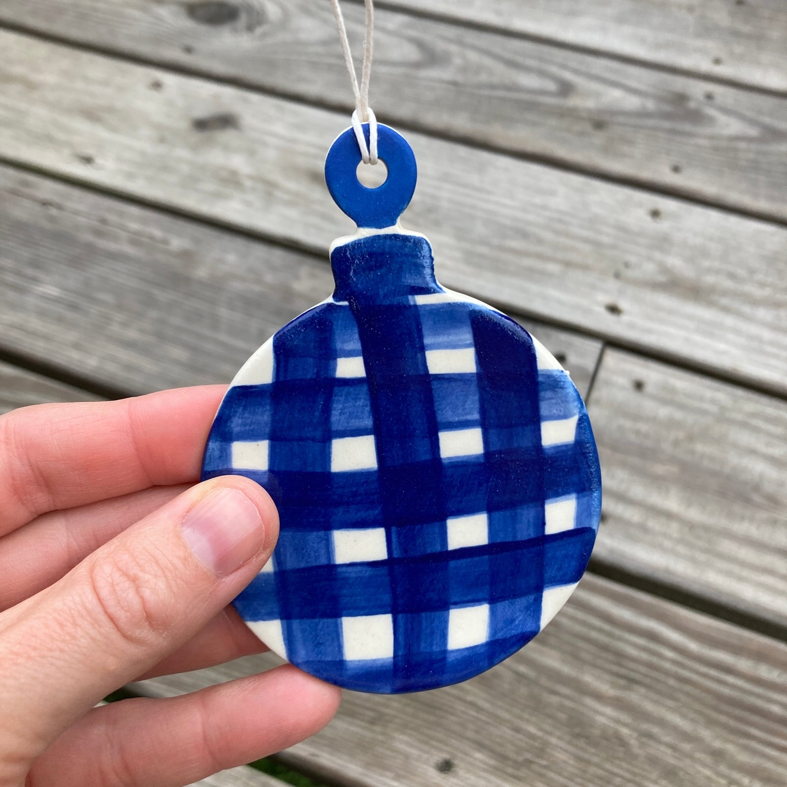 Round Ceramic Ornament