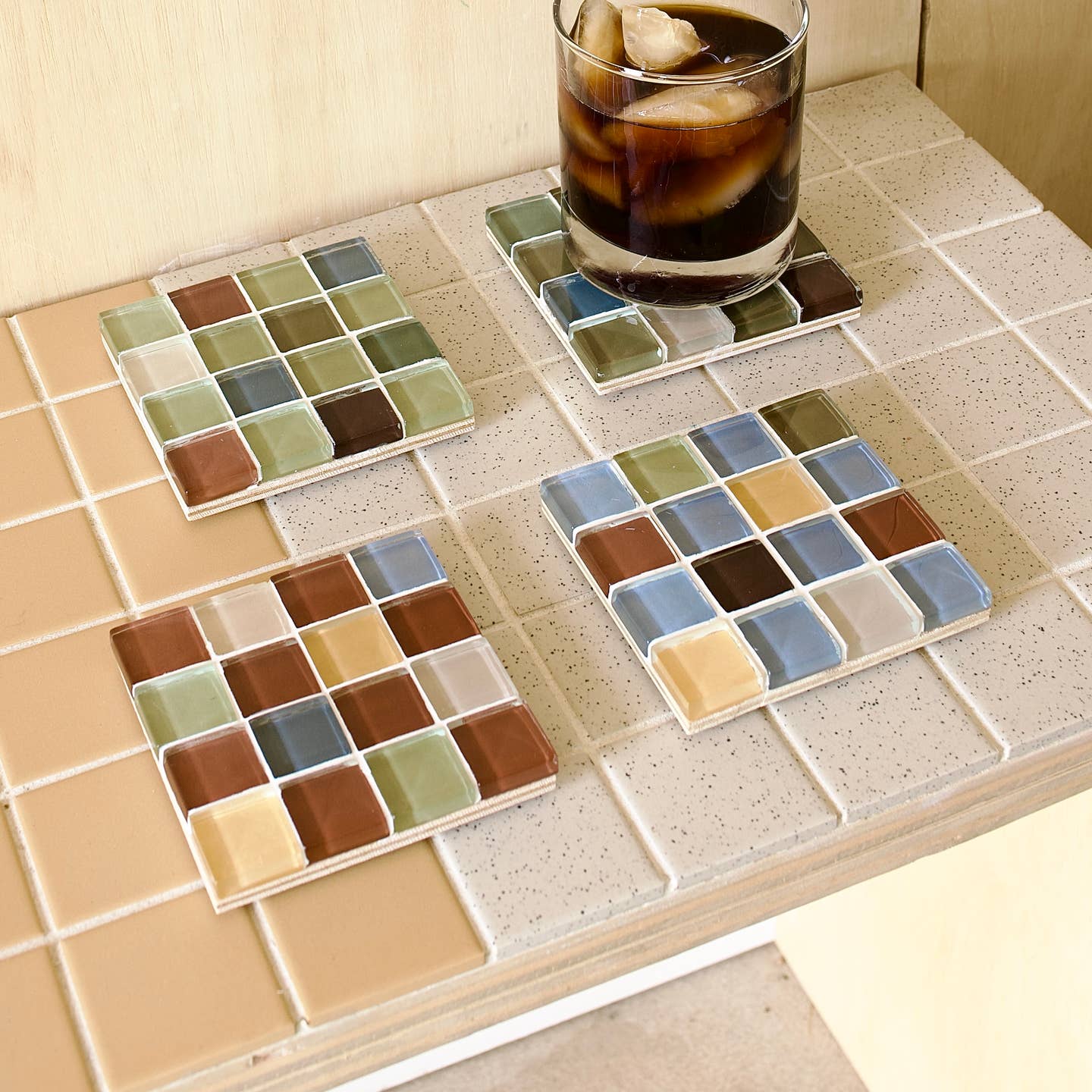 Glass Tile Coasters