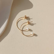 Balanced Pearl Hoops