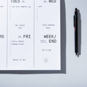 Large Weekly Desk Planner Notepad