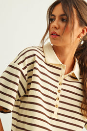 Stripe Polo Shirt