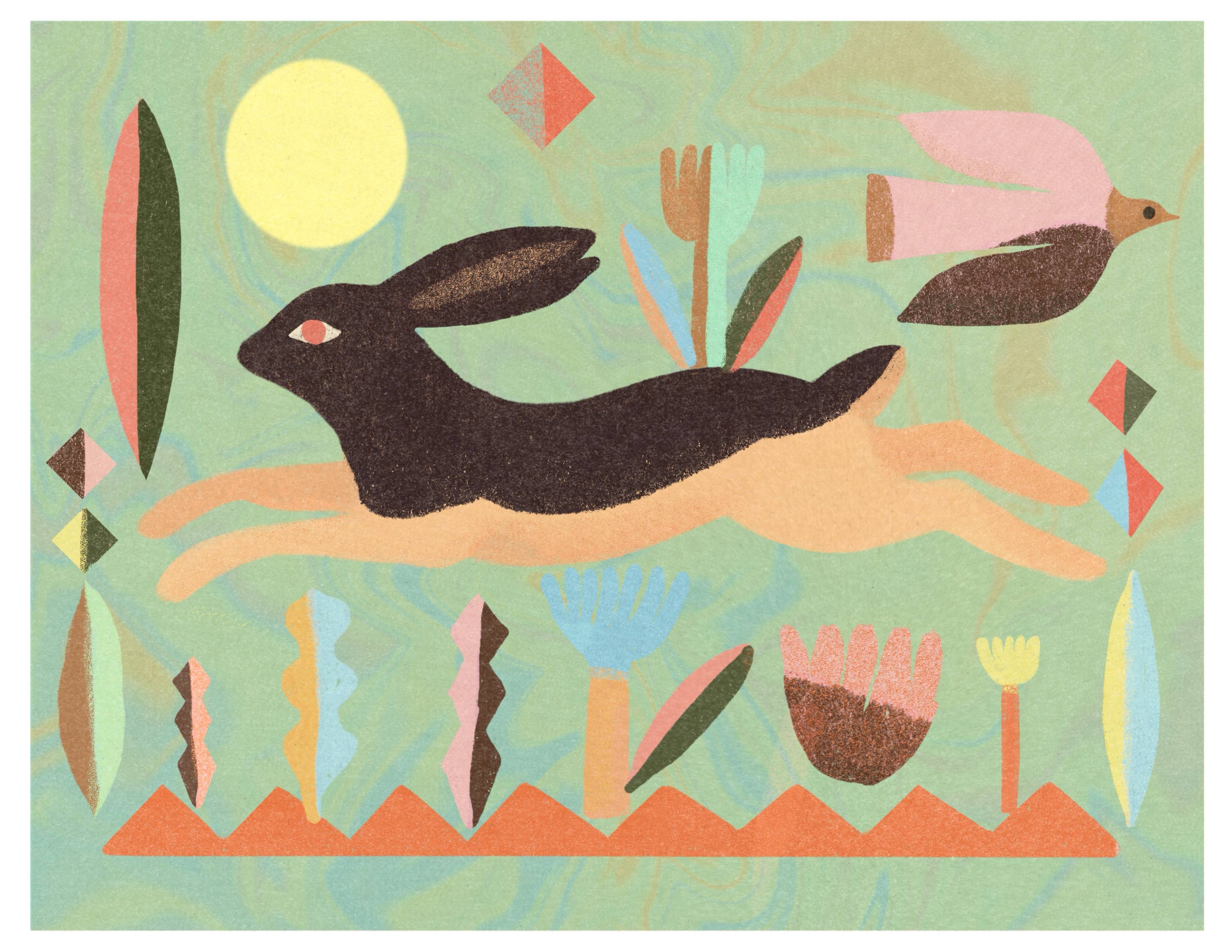 Rabbit Run Art Print
