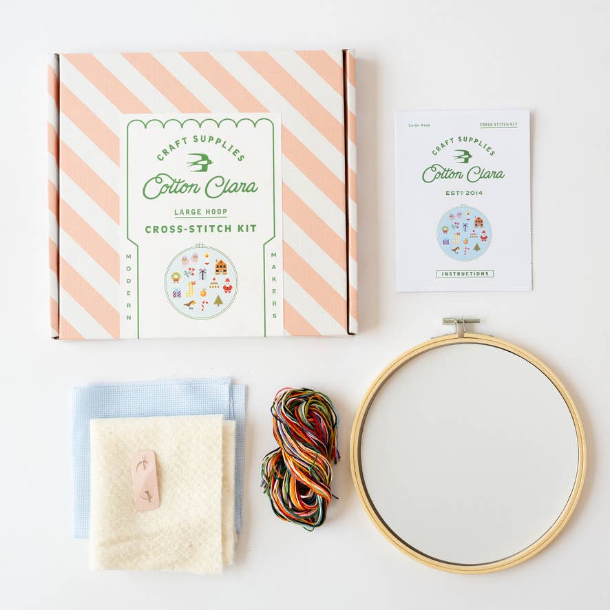 Colourful Beginner Christmas Cross Stitch Kit