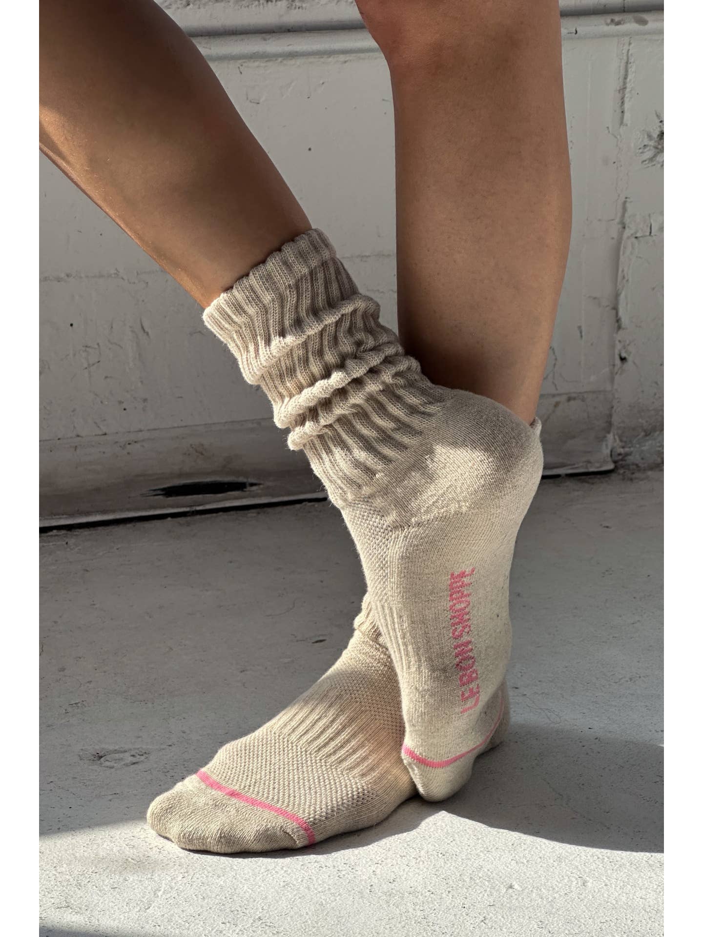 Oatmeal Ballet Socks