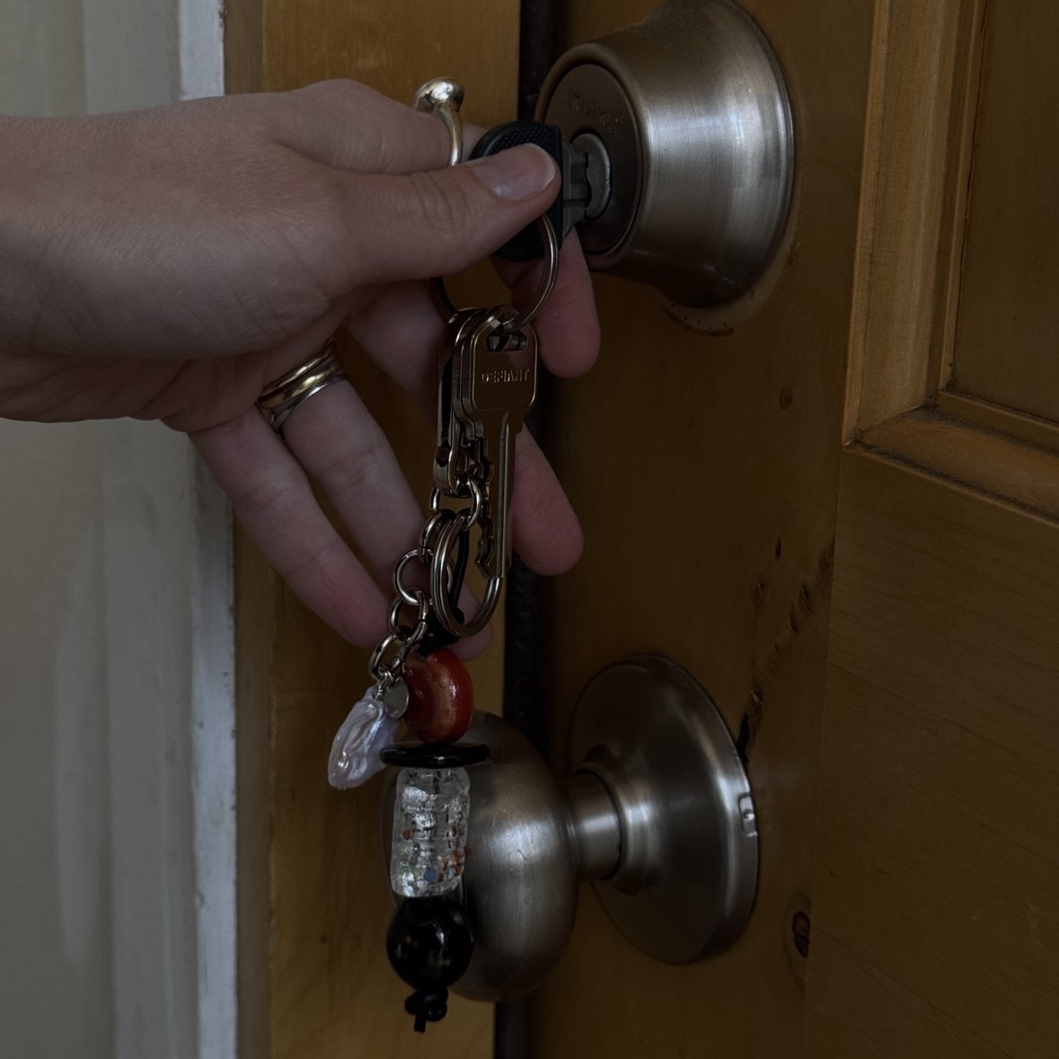 Pearl Charm Keychain