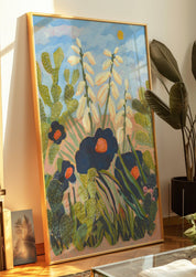 Desert Floral Yucca Cactus Print