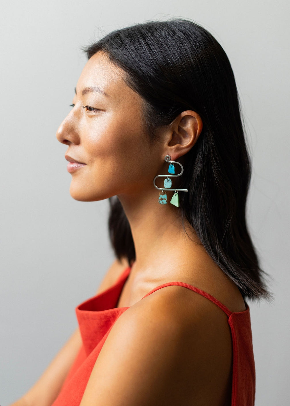 Mobile Stone Earrings