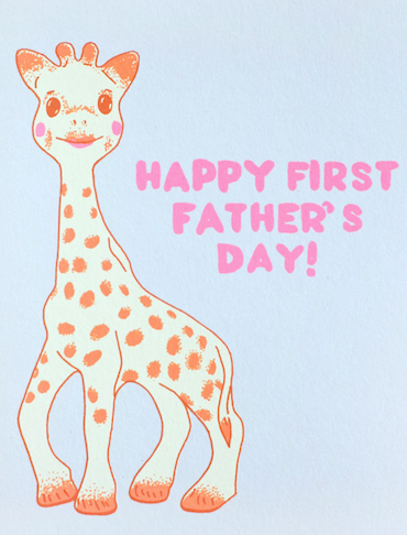 First Father's Day Greeting Card