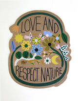 Love and Respect Nature Kraft Sticker