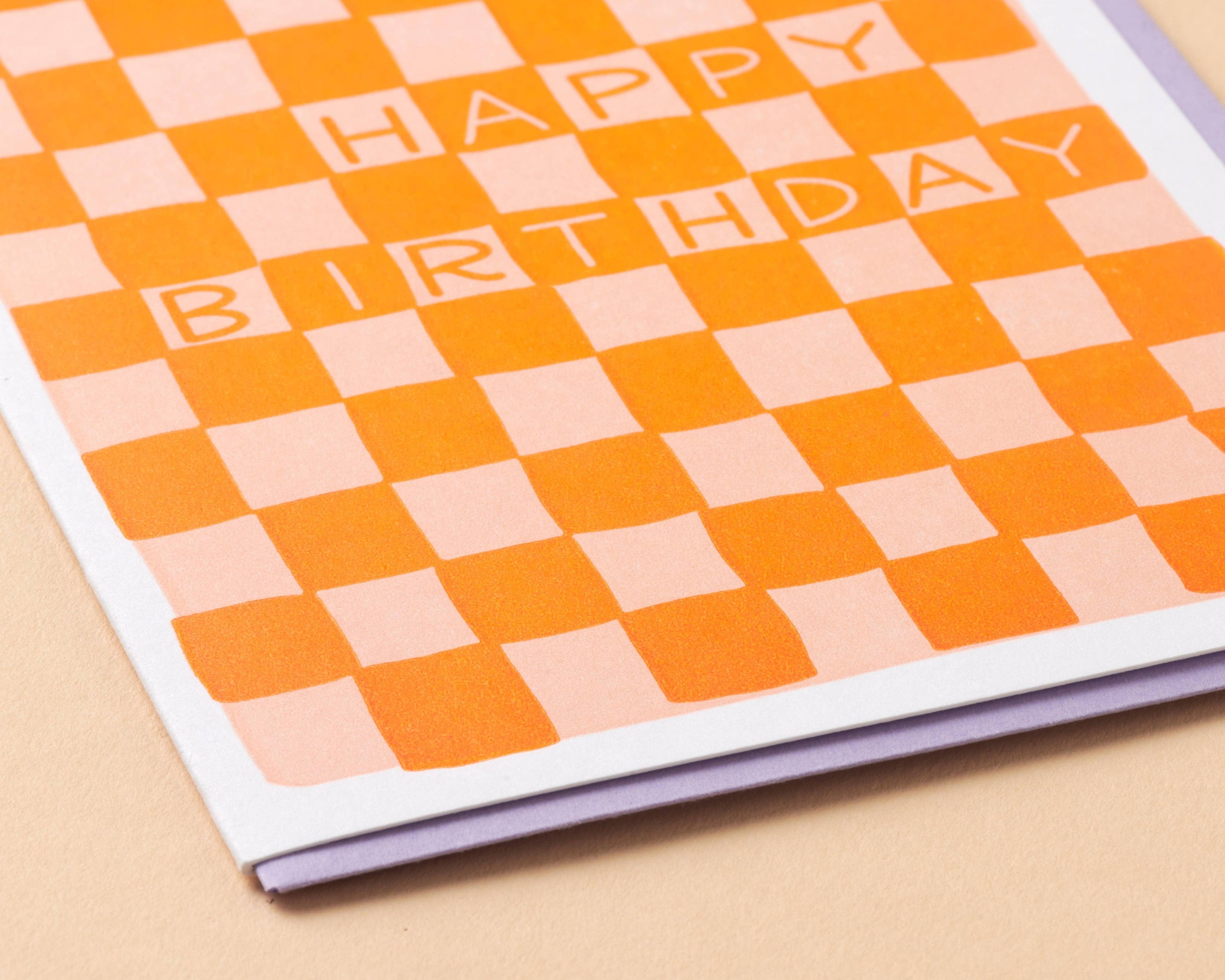 Checker Birthday Card