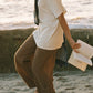 Washed Stripe Trouser - Brown Stripe