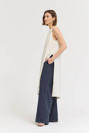 Eyelet Hem Detailed Cotton Pants