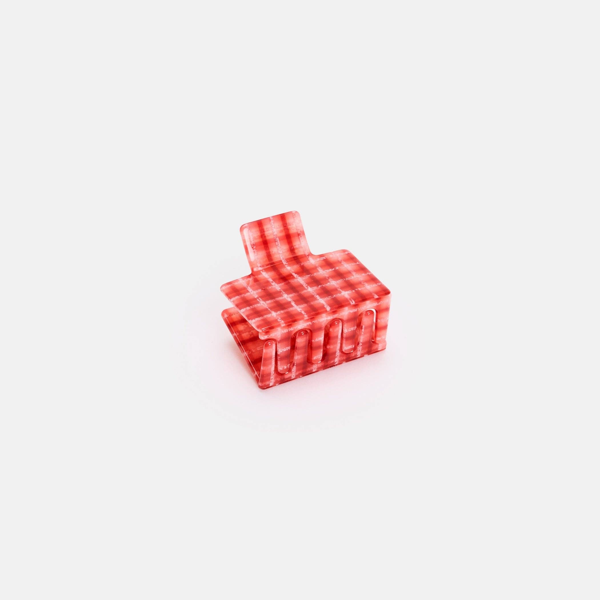 Midi Box Claw - Red Plaid
