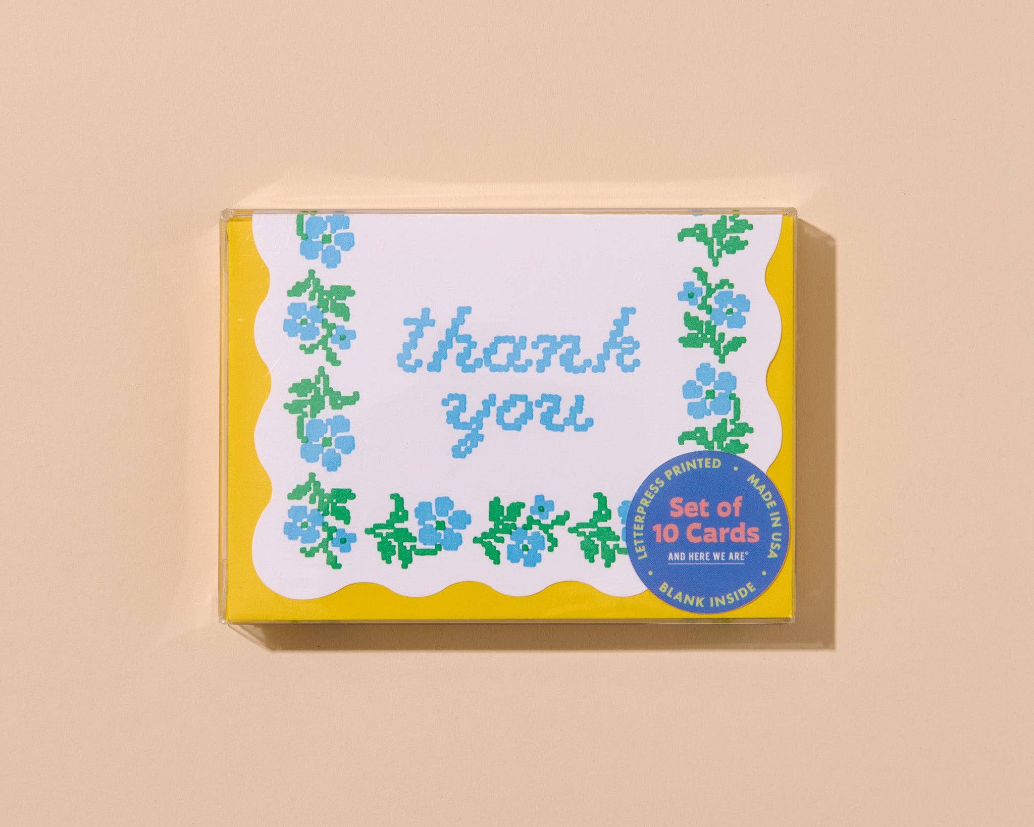 Letterpress Thank You Notecards - Boxed Set