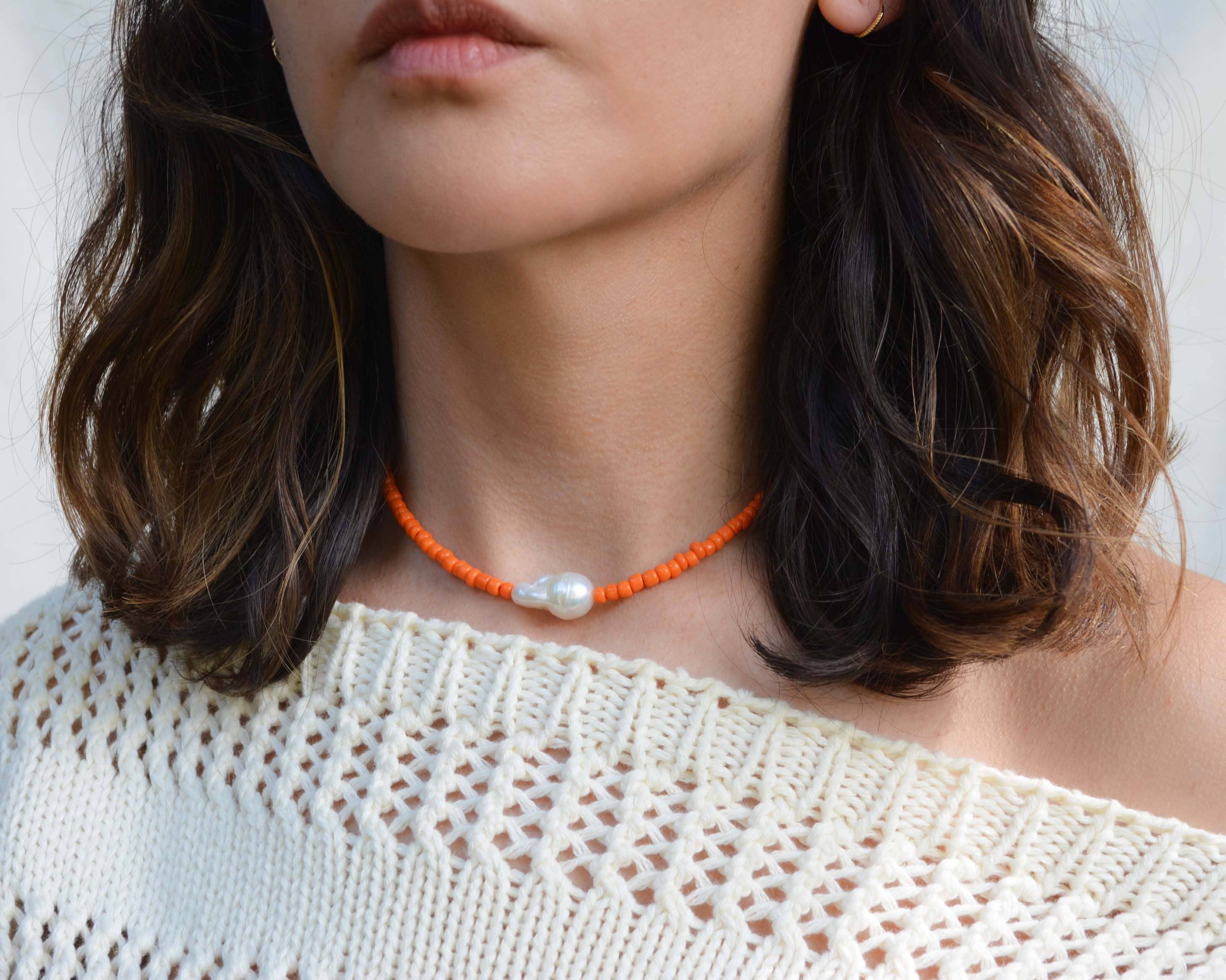 Gemma Pearl Necklace - Assorted Colors