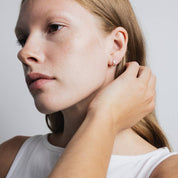 Organic Huggie Hoops