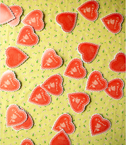 Rose Heart Die Cut Card