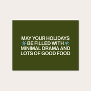 Holiday Drama Greeting card