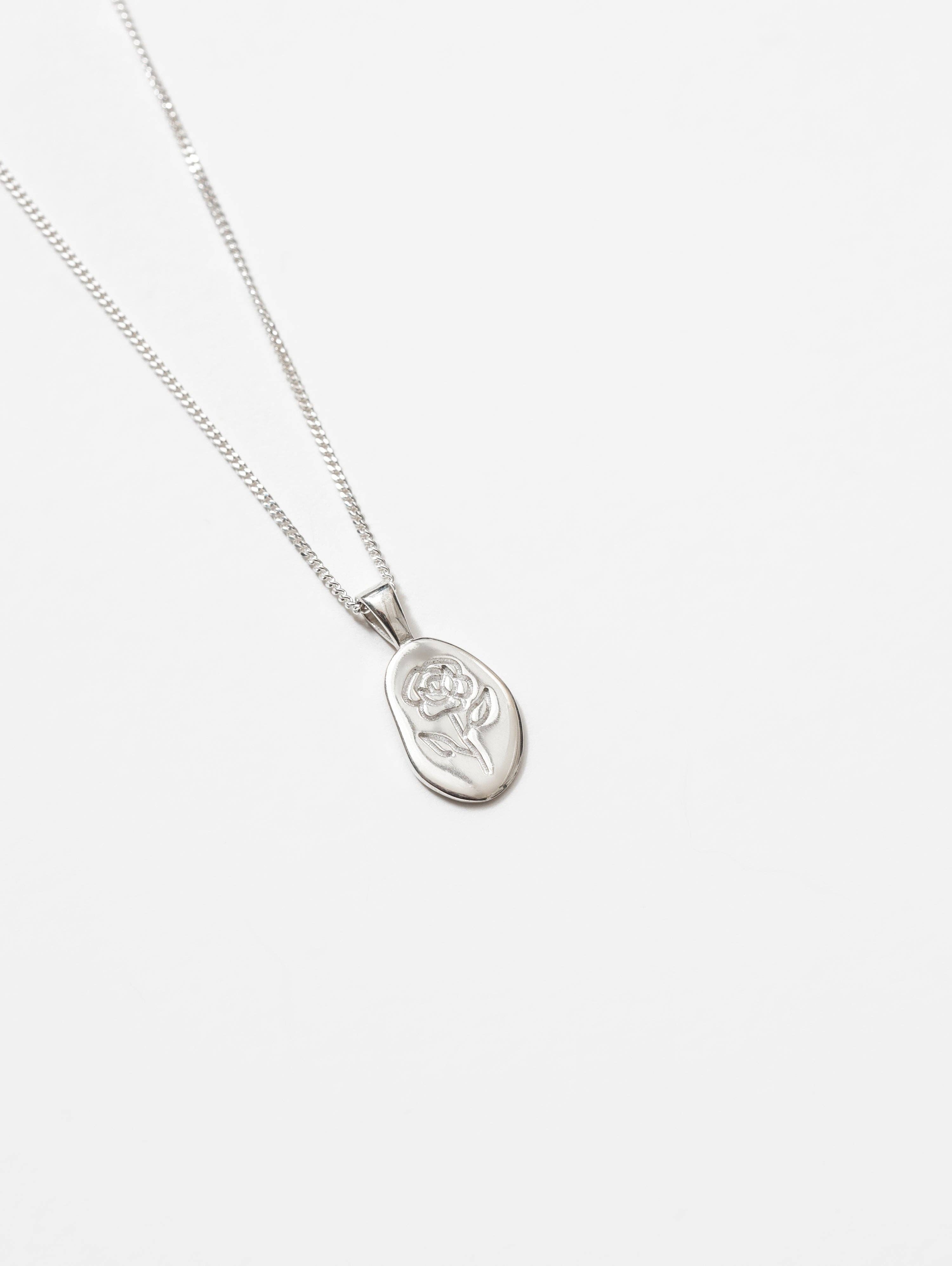 Rose Necklace - Sterling Silver