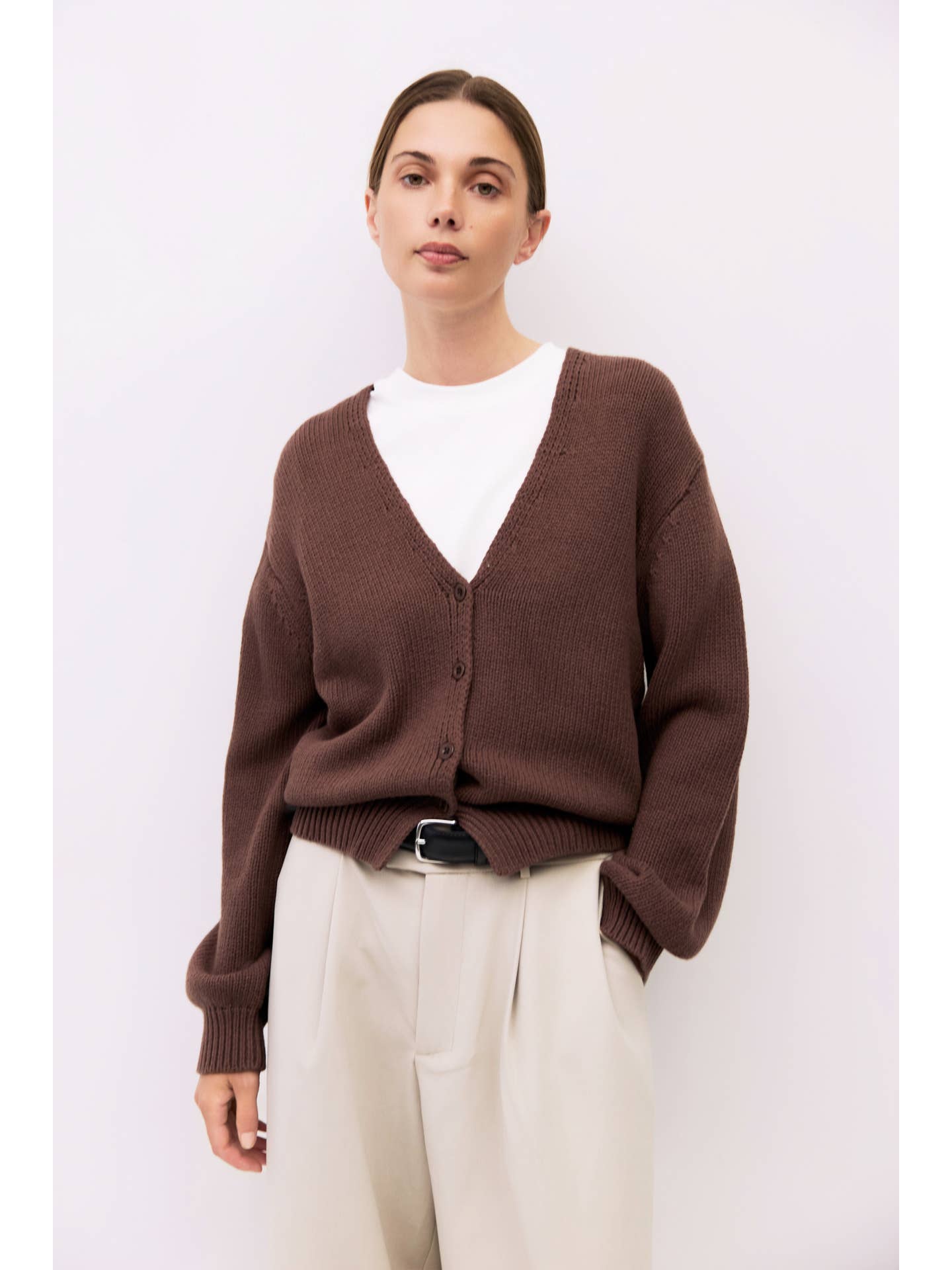The Layla Cardigan - Brown