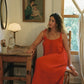 Organic Gauze Dress - Cherry