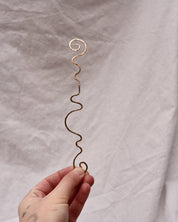 Spiral Hand Hammered Bronze Bookmark