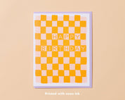 Checker Birthday Card