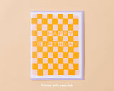 Checker Birthday Card