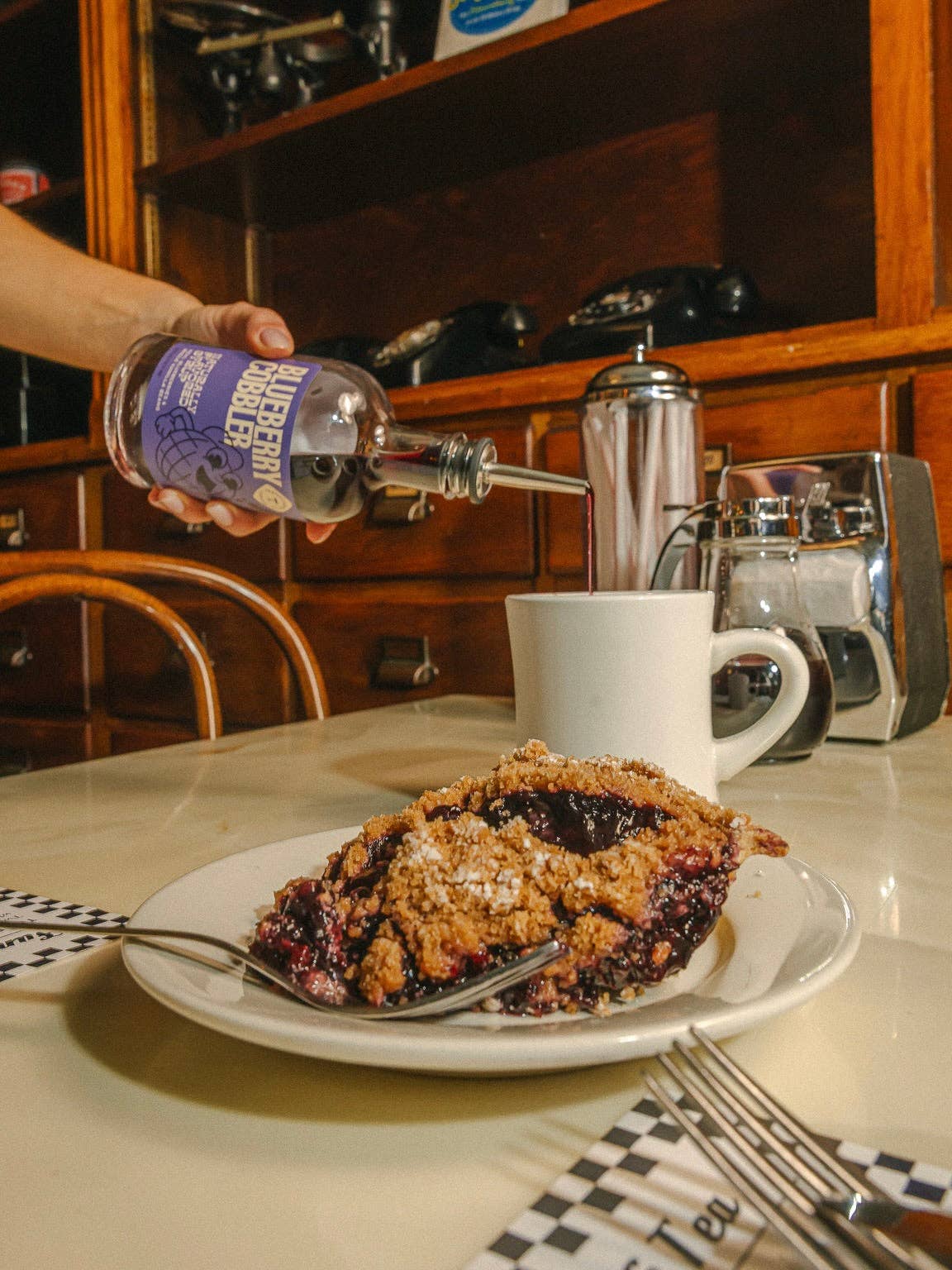 Blueberry Cobbler Syrup