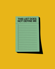 This List Does Not Define Me Notepad