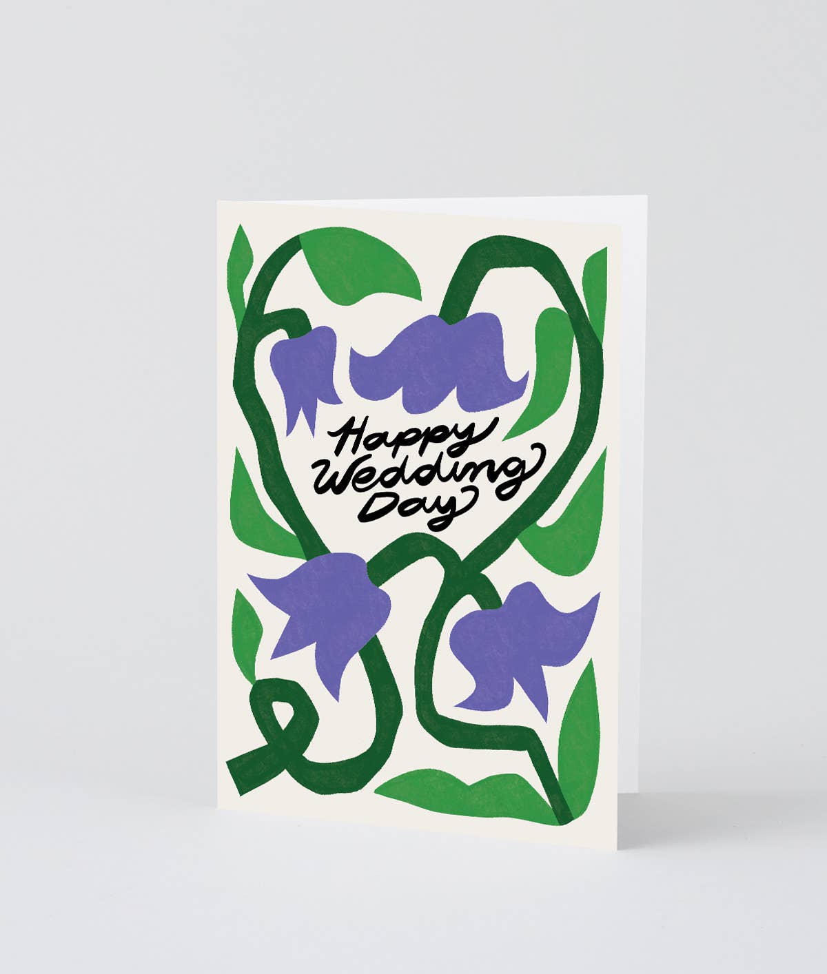 Happy Wedding Day Flowers Card