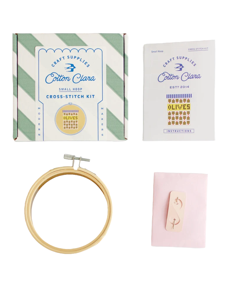 Olives Mini Cross Stitch Kit