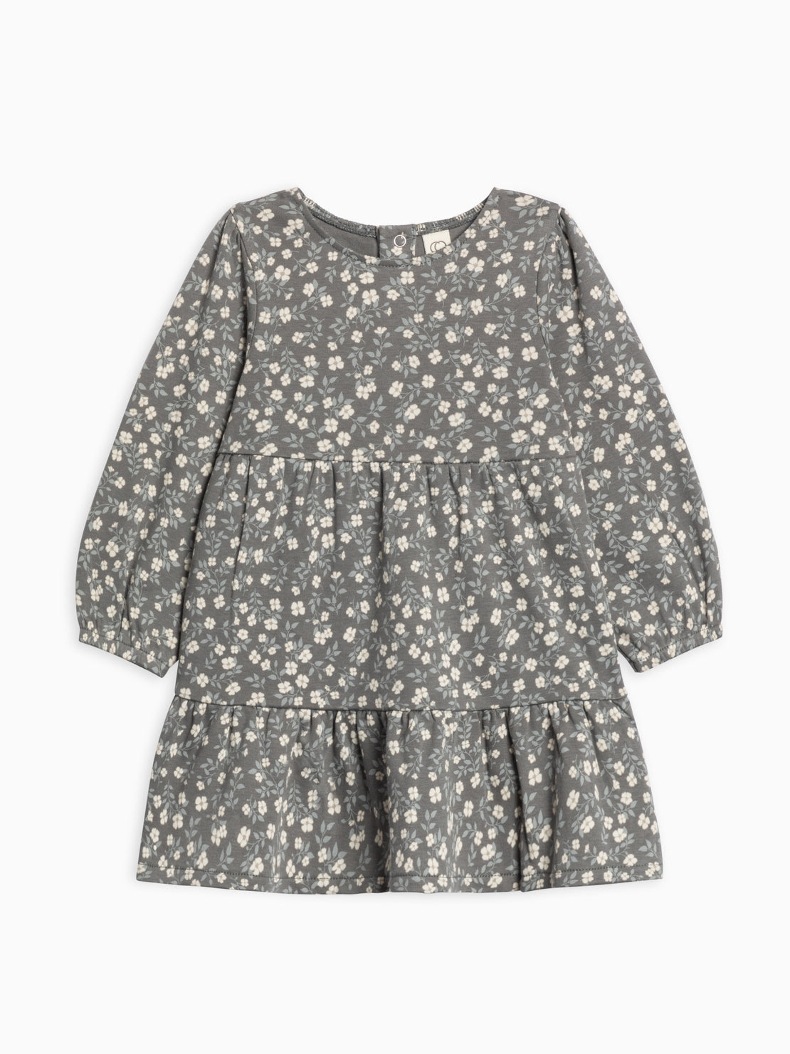 Sofia Long Sleeve Tiered Dress - Bray Floral / Agave + Taupe