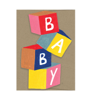Baby Cubes Die Cut Card