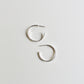 Silver Heli Hoops