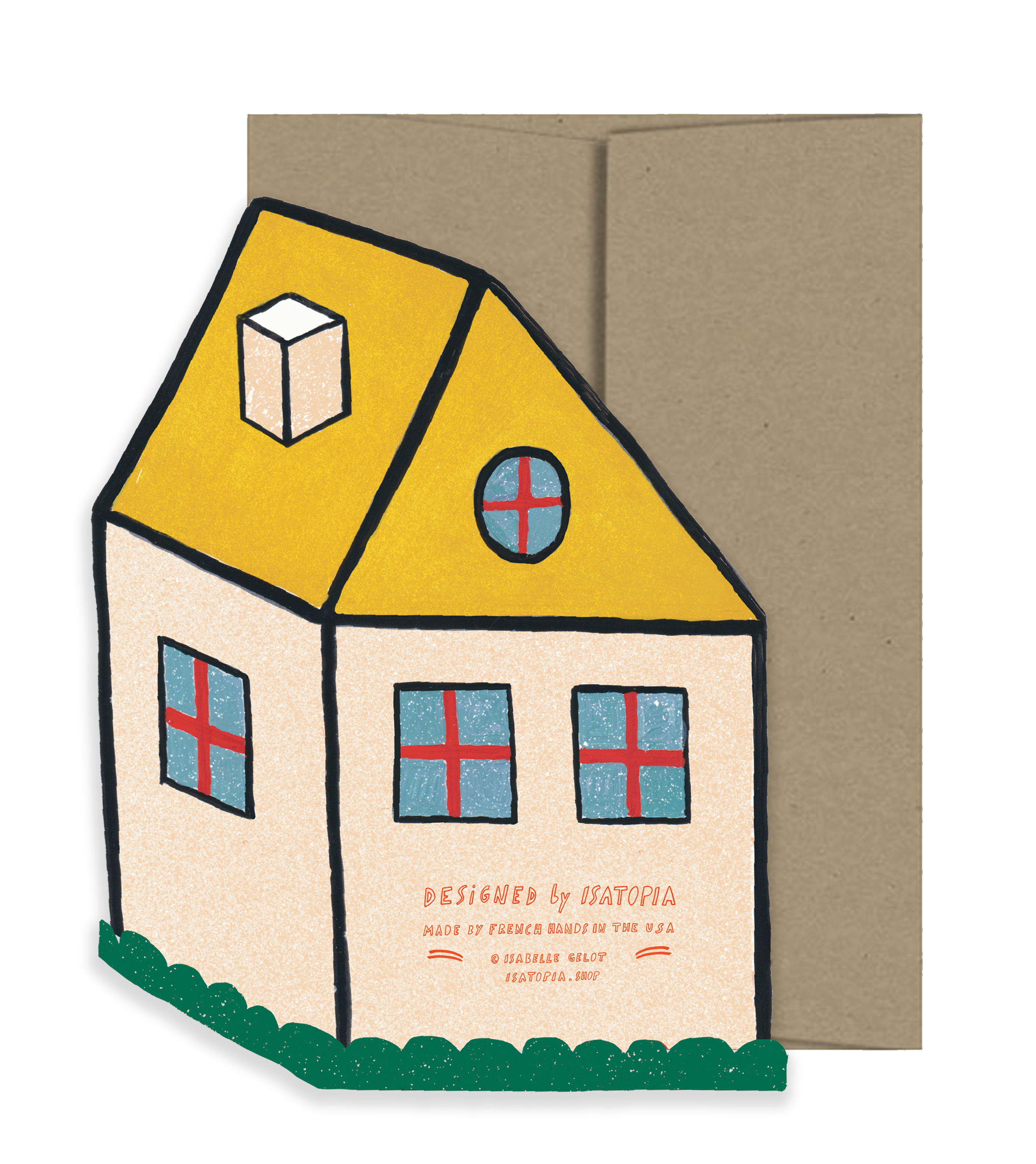 Cosy Home Die Cut Card