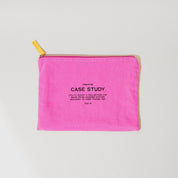 Washed Cotton Zipper Pouch