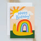 Snail Rainbow Birthday Greeting Card