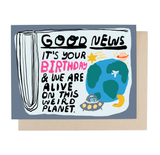 Good News Birthday Card
