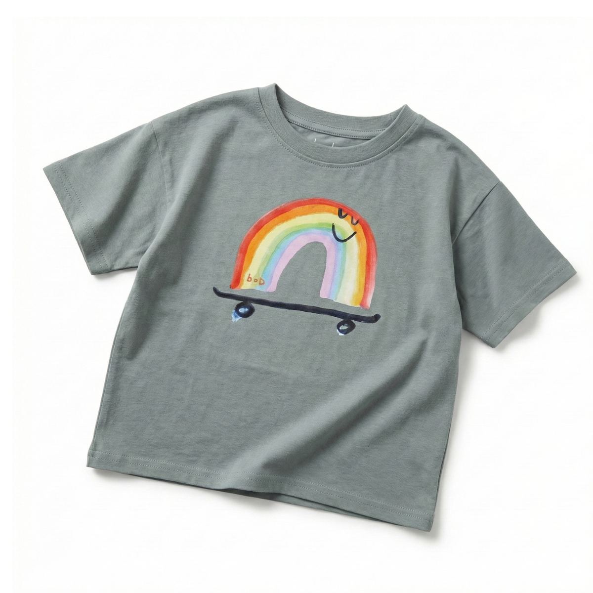 Rainbow Skateboard Kids Tee