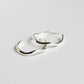Silver Heli Hoops