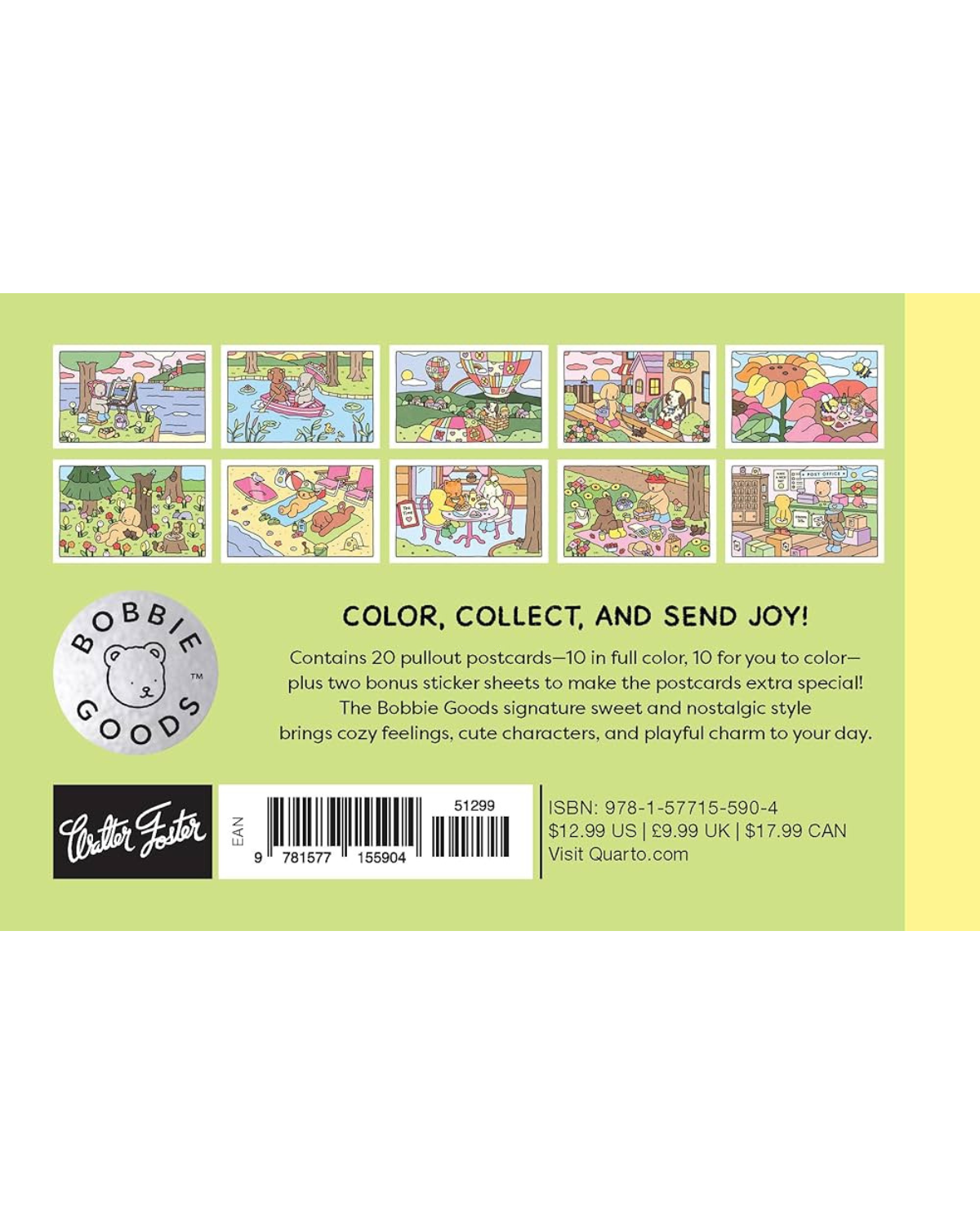 Bobbie Goods Postcard Coloring Book